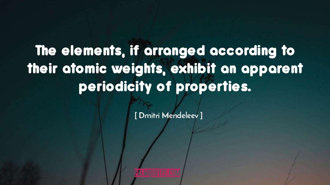 Dmitri Mendeleev Quotes: The elements, if arranged according