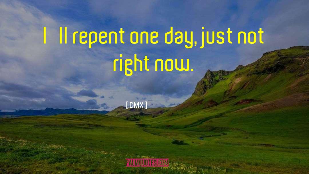 DMX Quotes: I'll repent one day, just