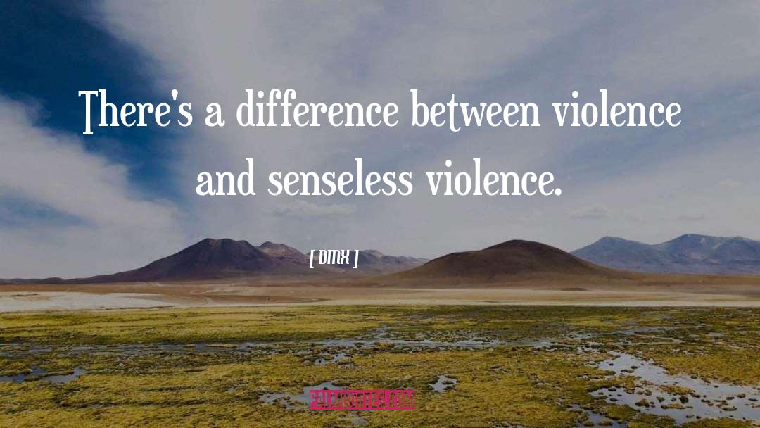 DMX Quotes: There's a difference between violence