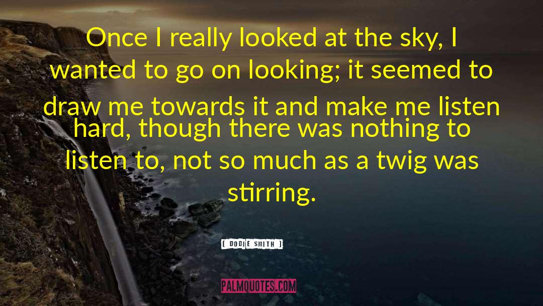 Dodie Smith Quotes: Once I really looked at