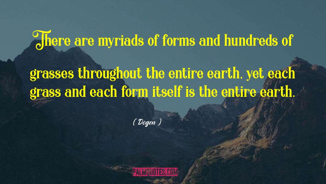 Dogen Quotes: There are myriads of forms