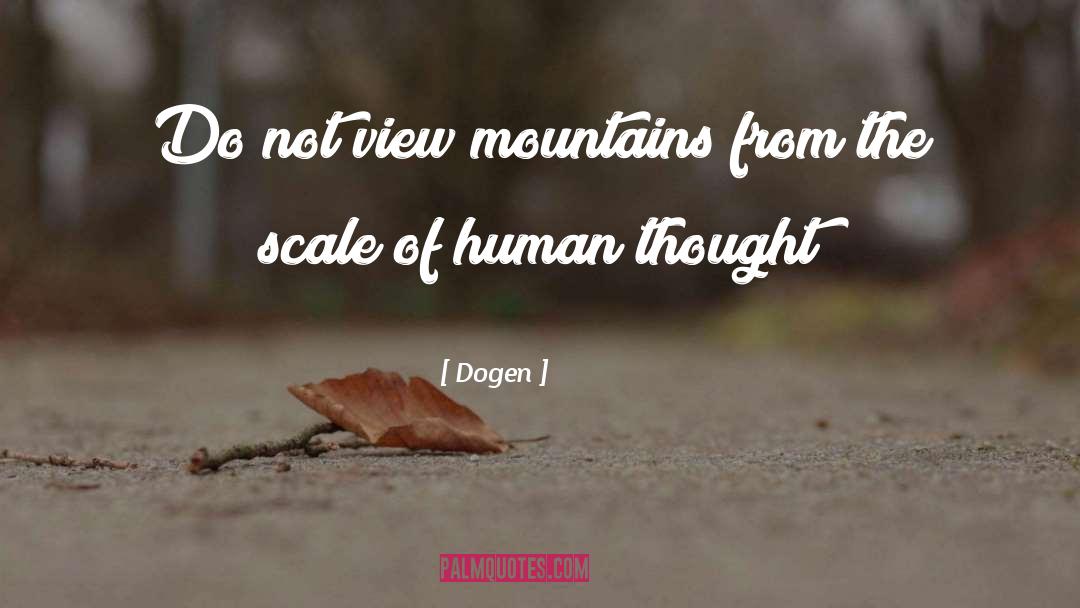 Dogen Quotes: Do not view mountains from