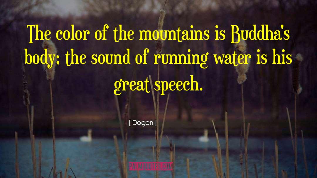 Dogen Quotes: The color of the mountains