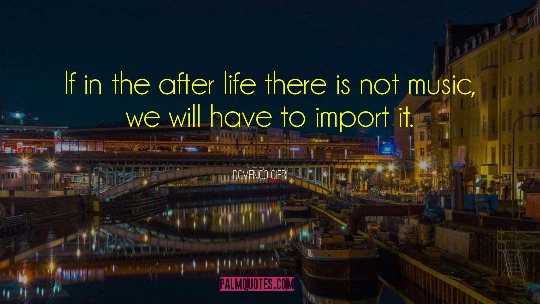 Domenico Cieri Quotes: If in the after life