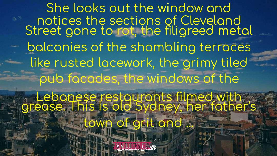 Dominic Smith Quotes: She looks out the window