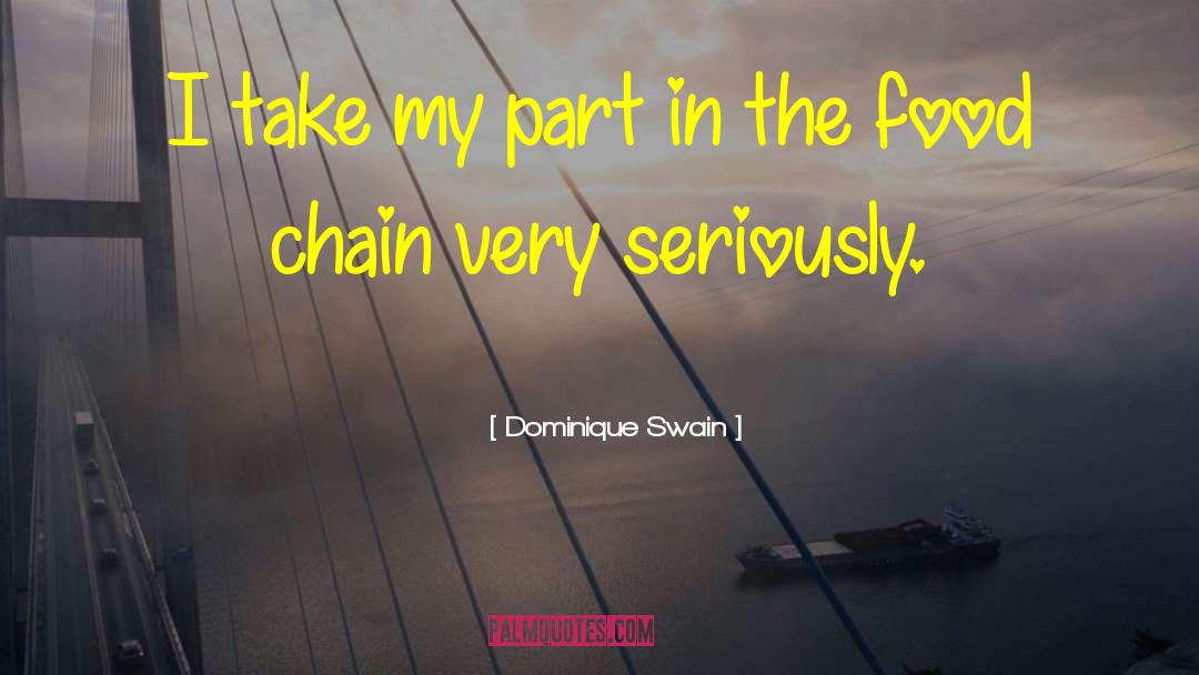 Dominique Swain Quotes: I take my part in