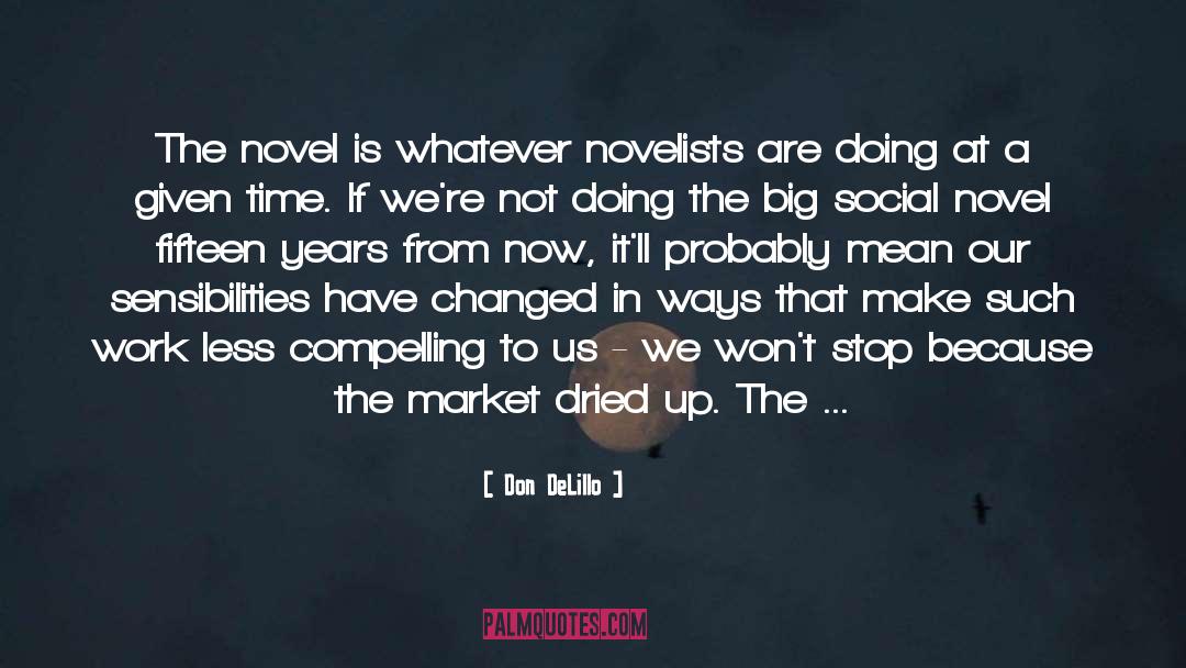 Don DeLillo Quotes: The novel is whatever novelists