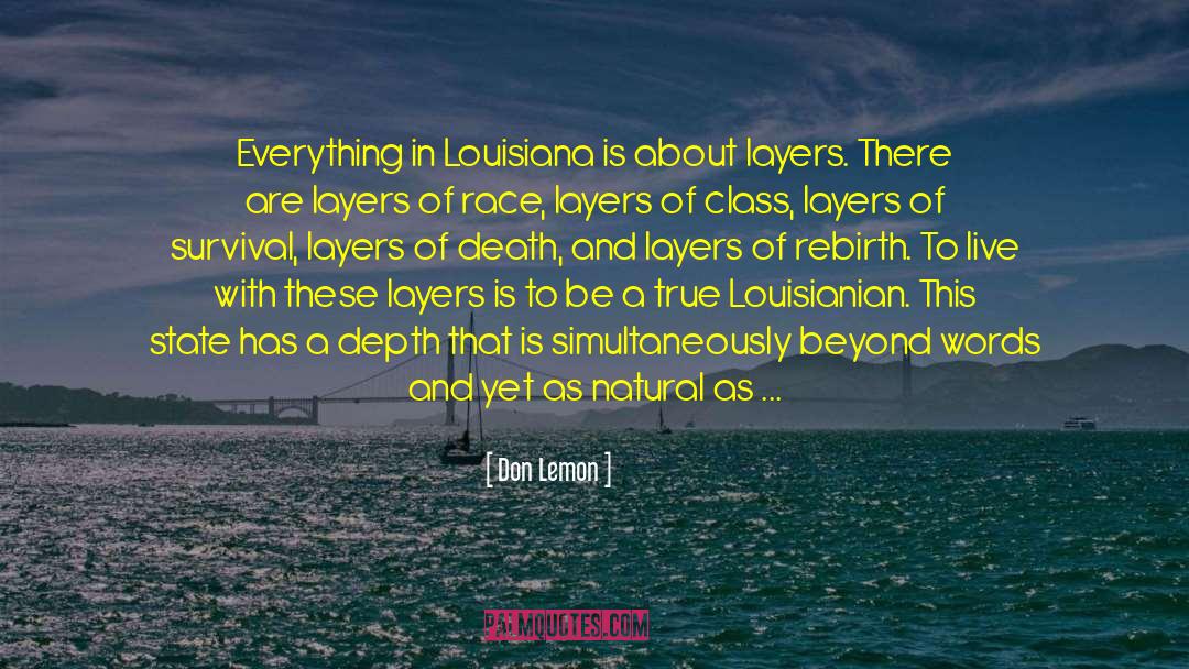 Don Lemon Quotes: Everything in Louisiana is about