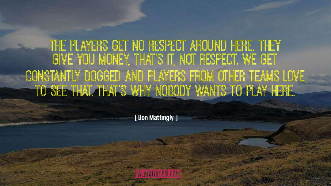 Don Mattingly Quotes: The players get no respect