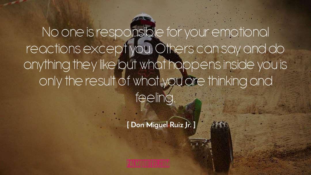 Don Miguel Ruiz Jr. Quotes: No one is responsible for