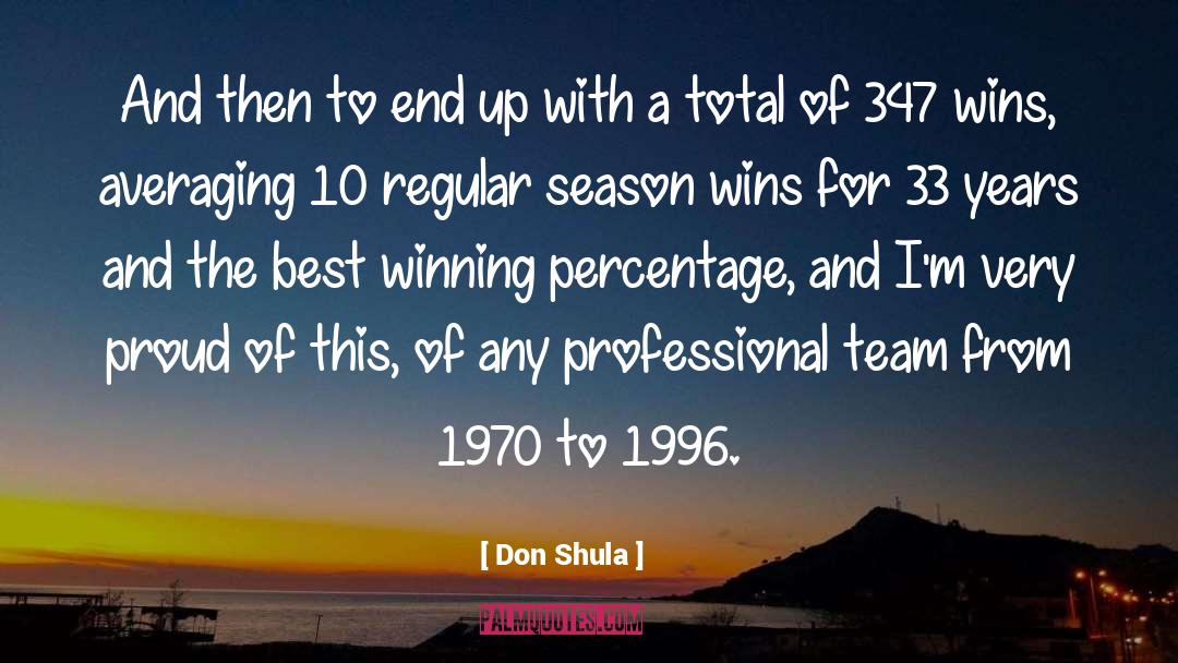 Don Shula Quotes: And then to end up