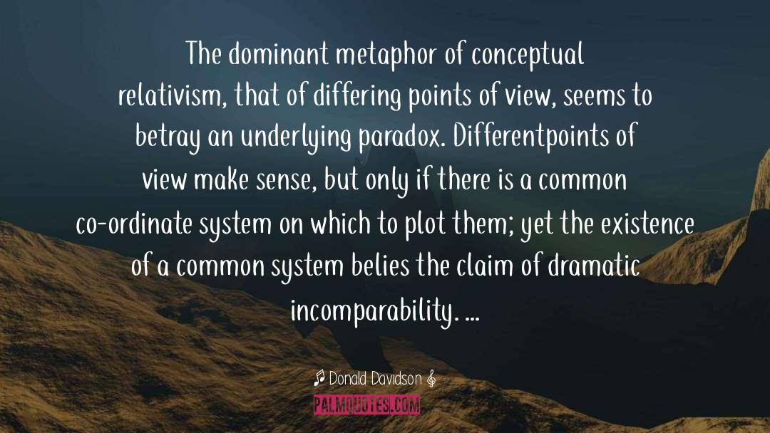 Donald Davidson Quotes: The dominant metaphor of conceptual
