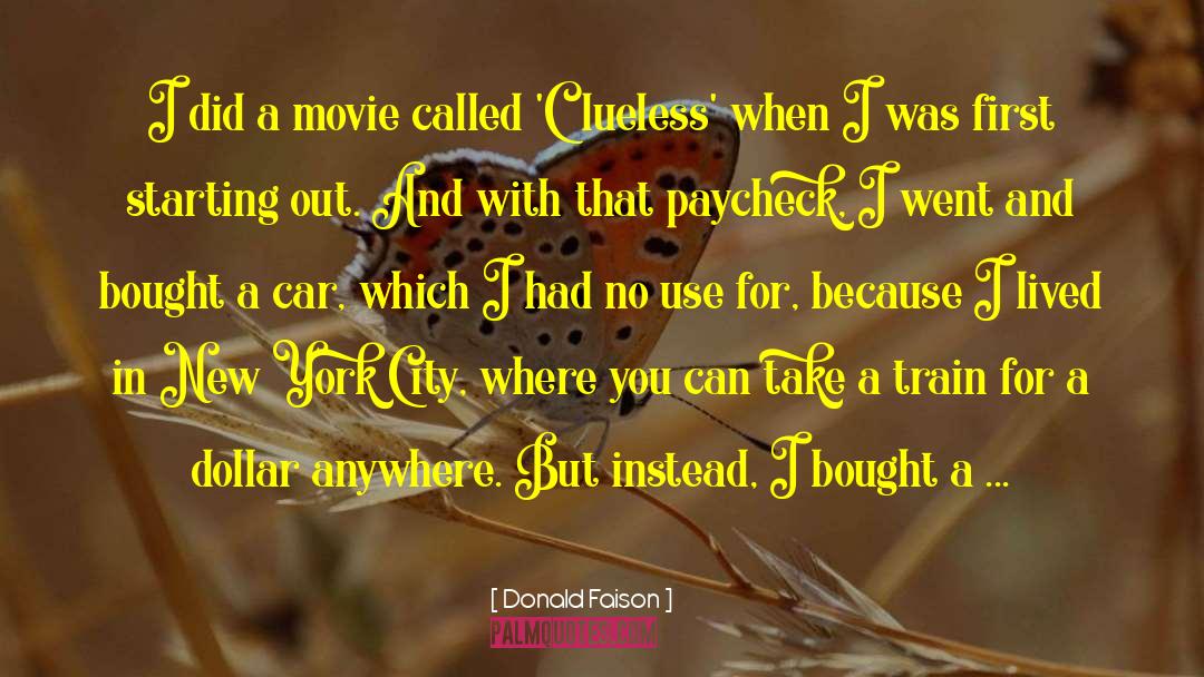 Donald Faison Quotes: I did a movie called