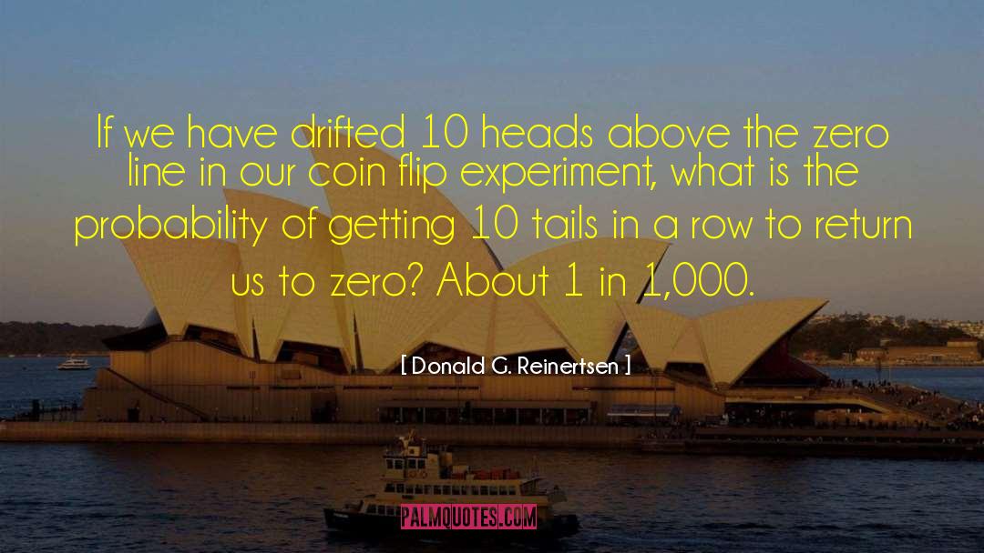 Donald G. Reinertsen Quotes: If we have drifted 10