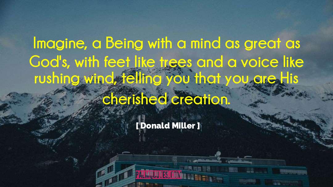 Donald Miller Quotes: Imagine, a Being with a