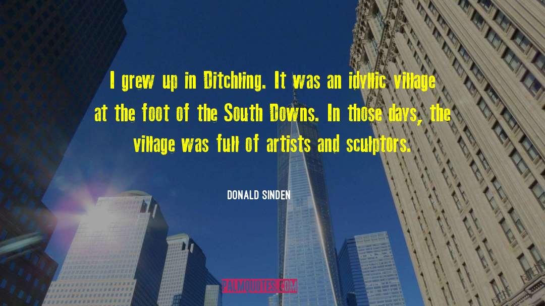 Donald Sinden Quotes: I grew up in Ditchling.