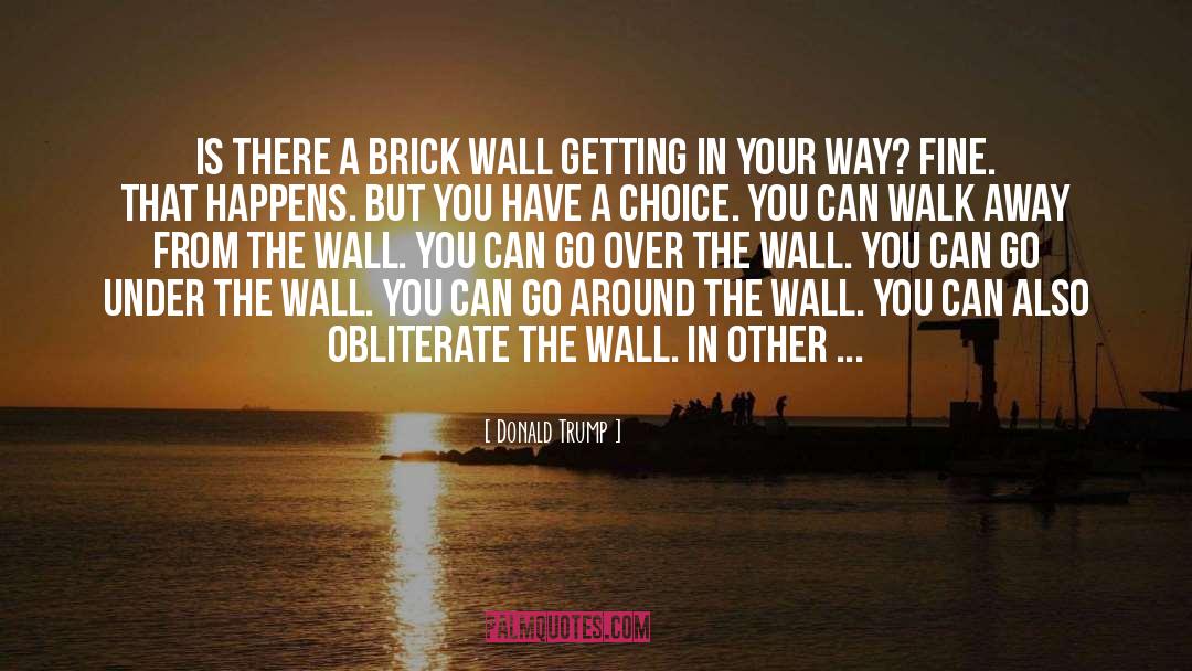 Donald Trump Quotes: Is there a brick wall