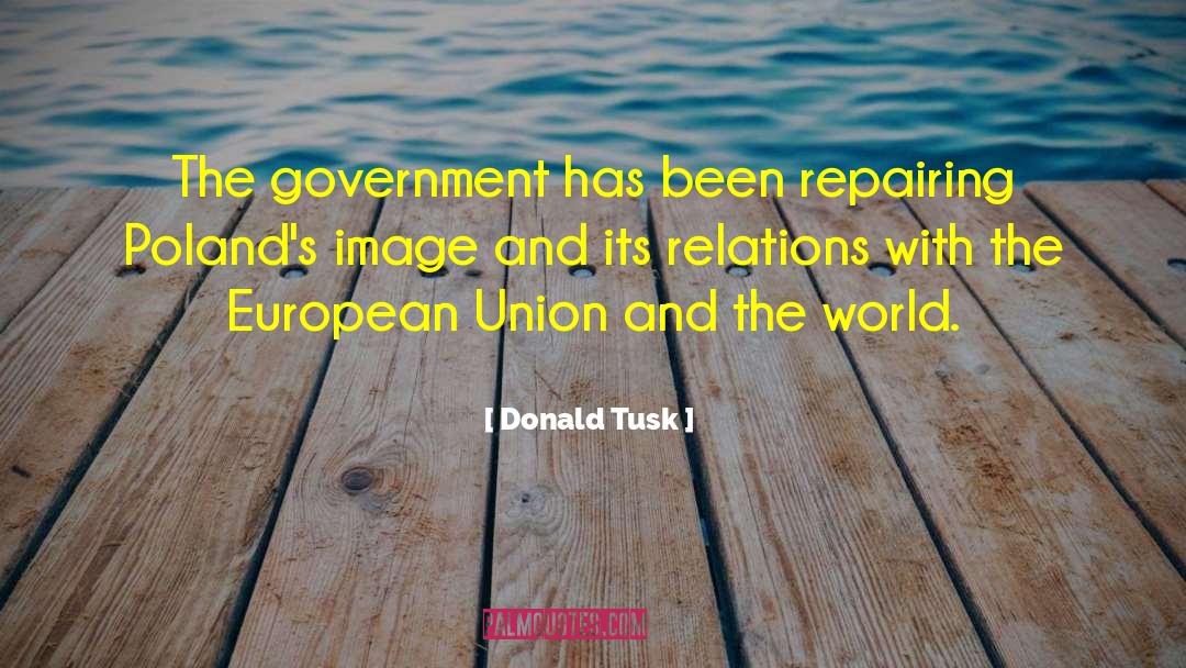 Donald Tusk Quotes: The government has been repairing