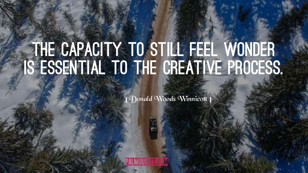 Donald Woods Winnicott Quotes: The capacity to still feel