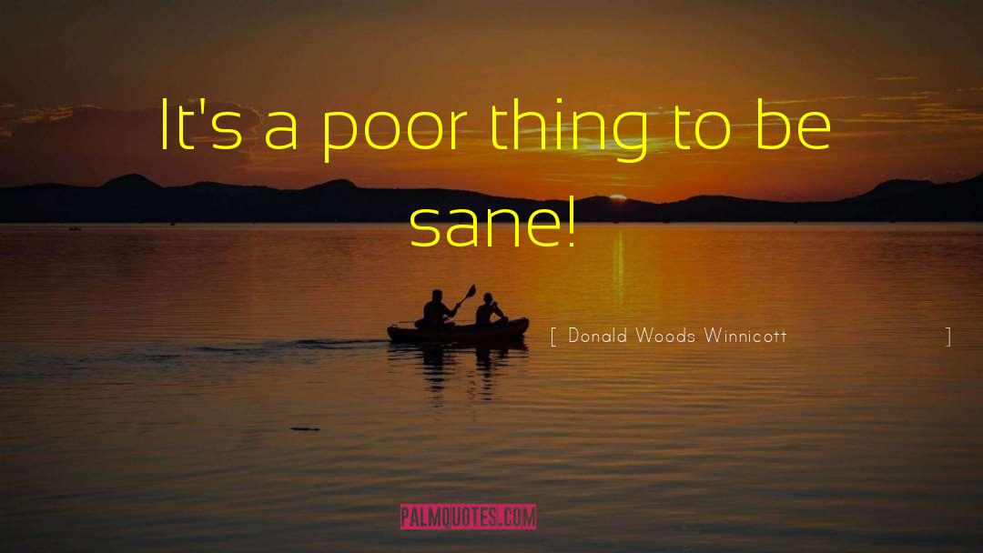 Donald Woods Winnicott Quotes: It's a poor thing to