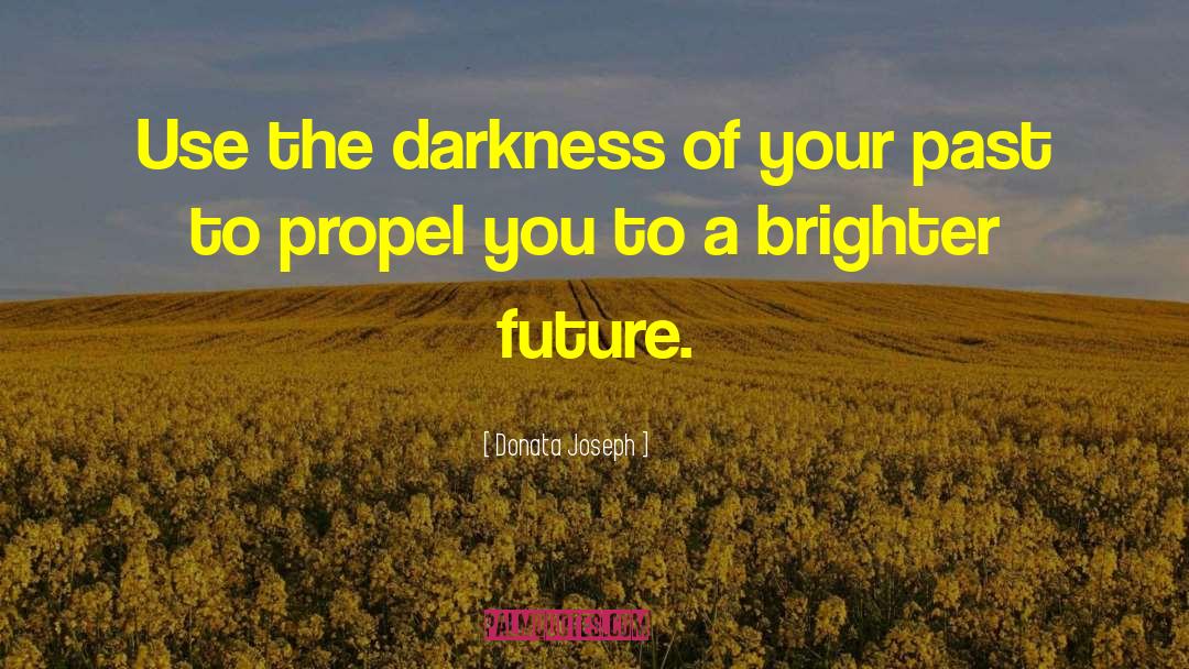 Donata Joseph Quotes: Use the darkness of your
