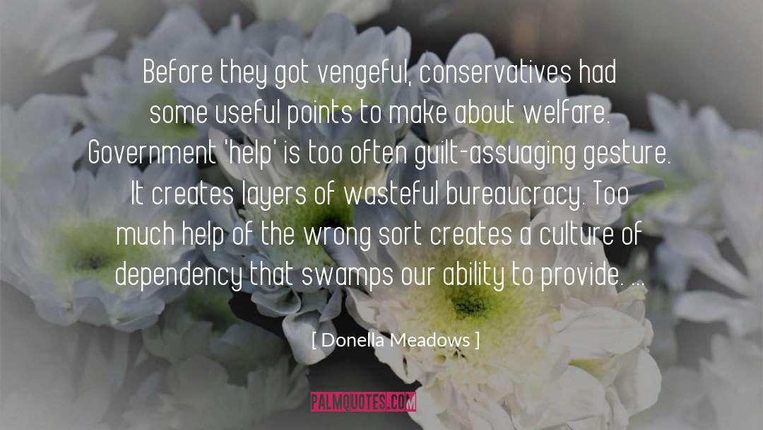 Donella Meadows Quotes: Before they got vengeful, conservatives