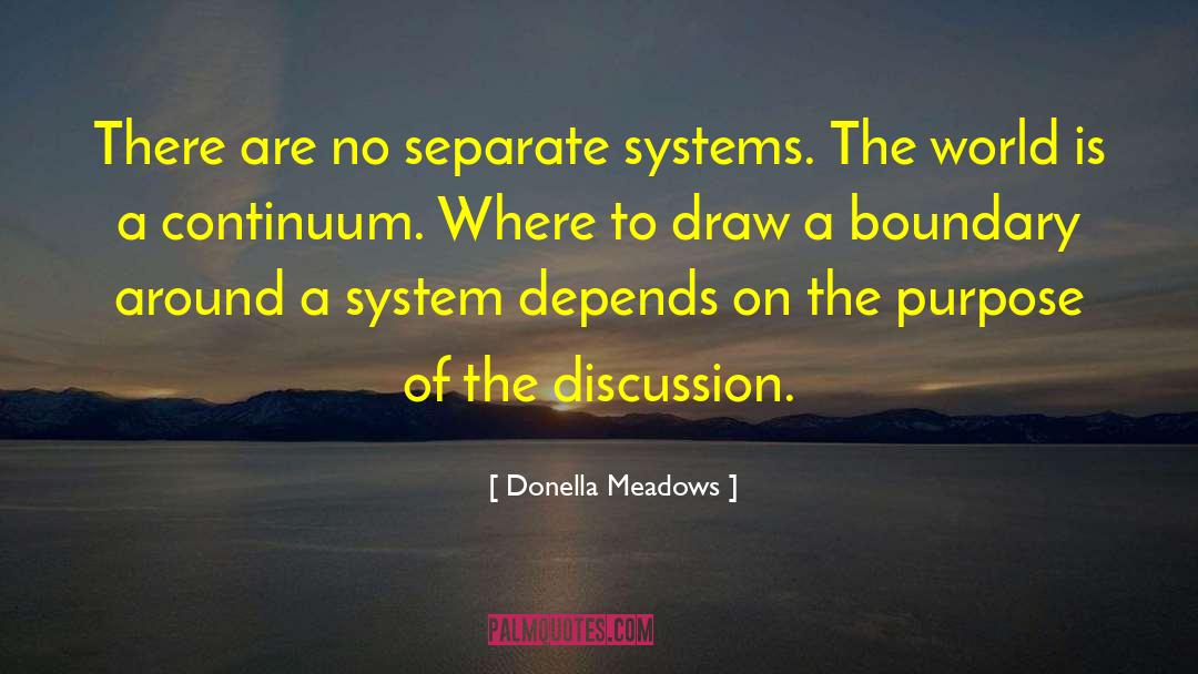 Donella Meadows Quotes: There are no separate systems.