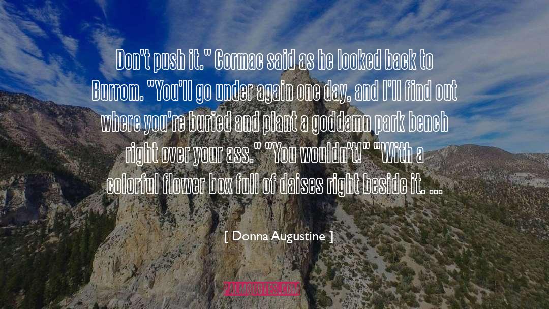 Donna Augustine Quotes: Don't push it.
