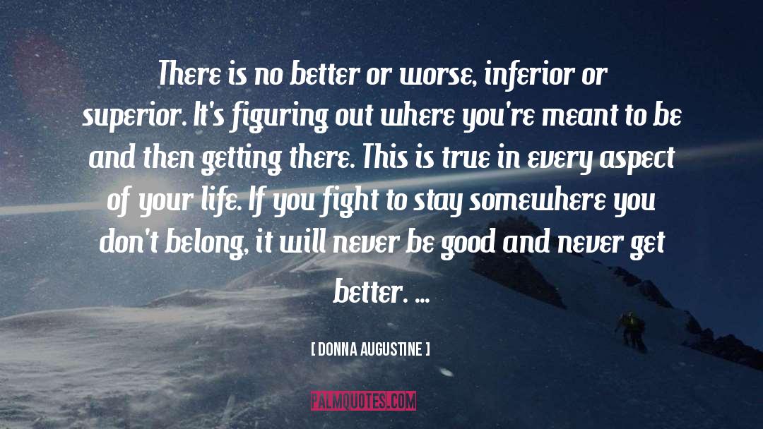 Donna Augustine Quotes: There is no better or