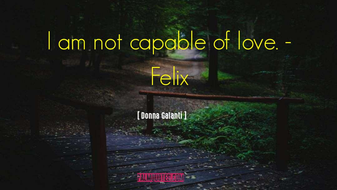 Donna Galanti Quotes: I am not capable of
