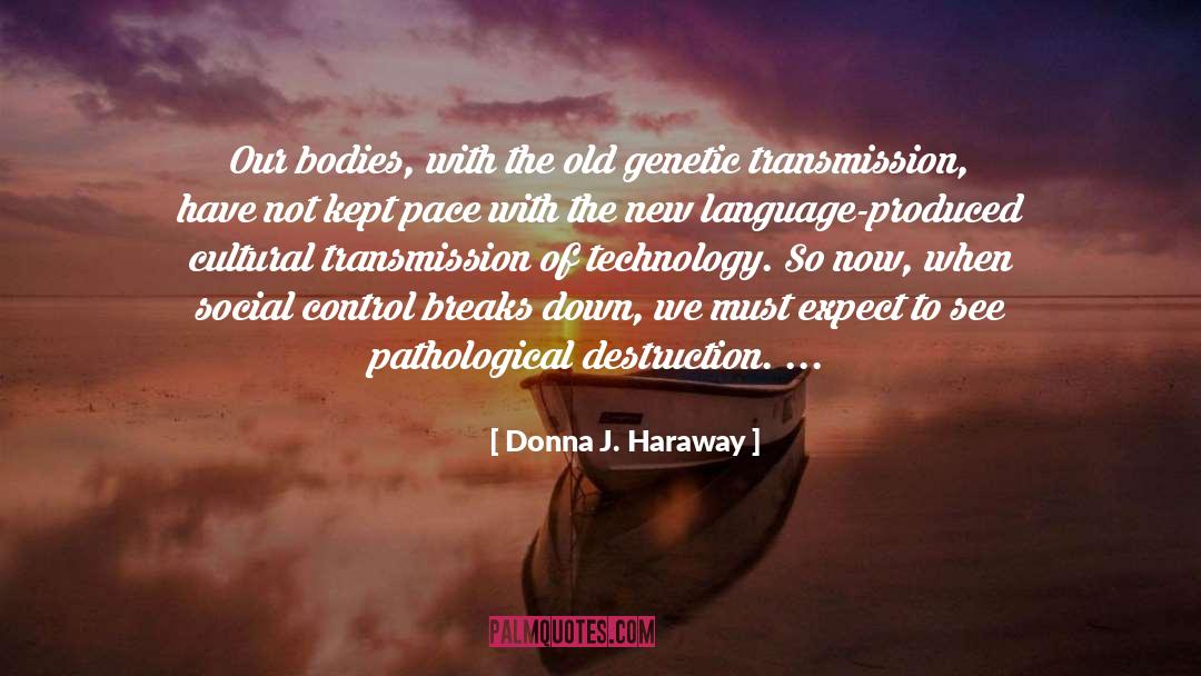 Donna J. Haraway Quotes: Our bodies, with the old