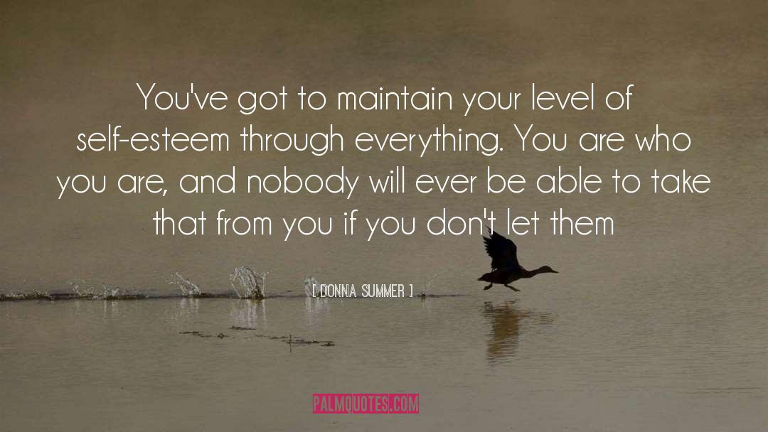 Donna Summer Quotes: You've got to maintain your