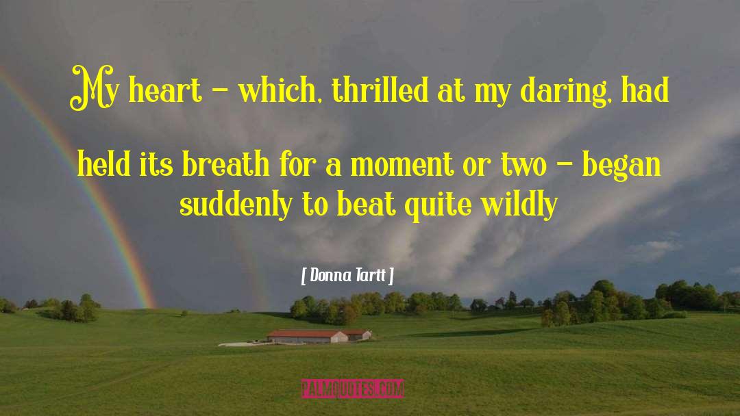 Donna Tartt Quotes: My heart - which, thrilled