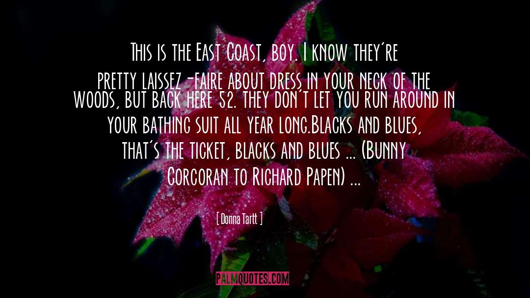 Donna Tartt Quotes: This is the East Coast,