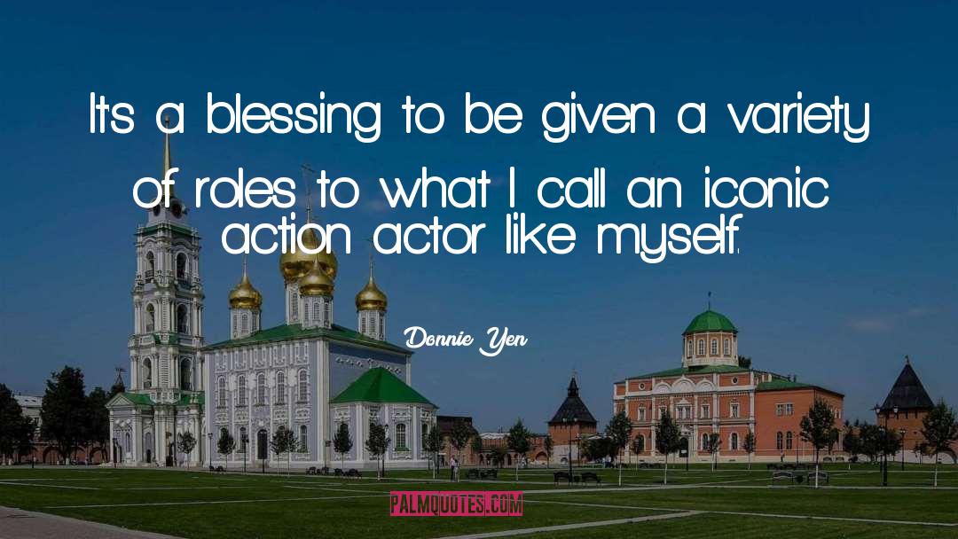 Donnie Yen Quotes: It's a blessing to be