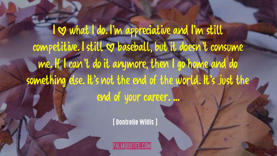 Dontrelle Willis Quotes: I love what I do.