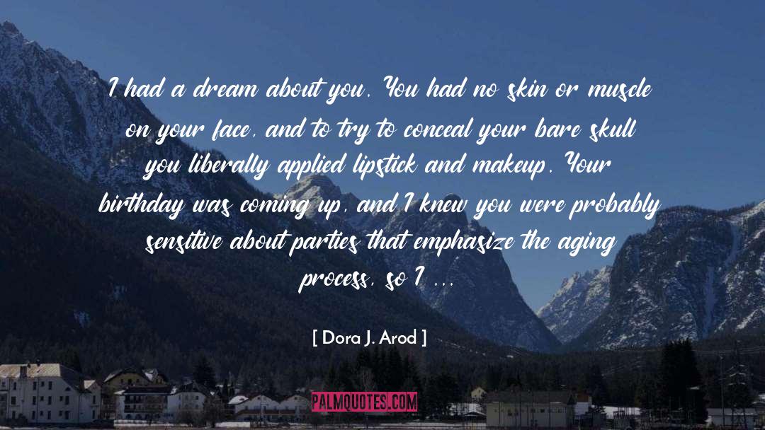 Dora J. Arod Quotes: I had a dream about