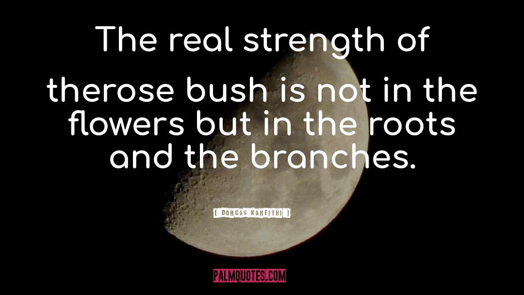 Dorcas Kareithi Quotes: The real strength of the<br