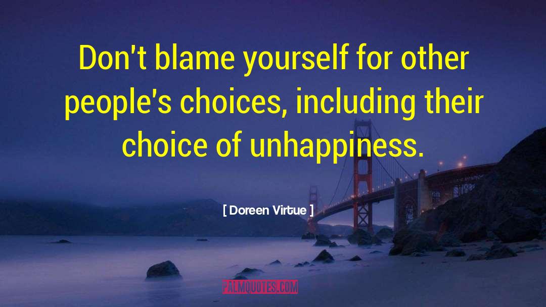 Doreen Virtue Quotes: Don't blame yourself for other