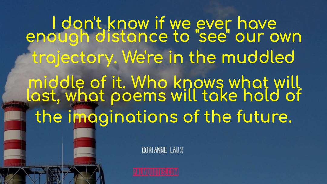 Dorianne Laux Quotes: I don't know if we