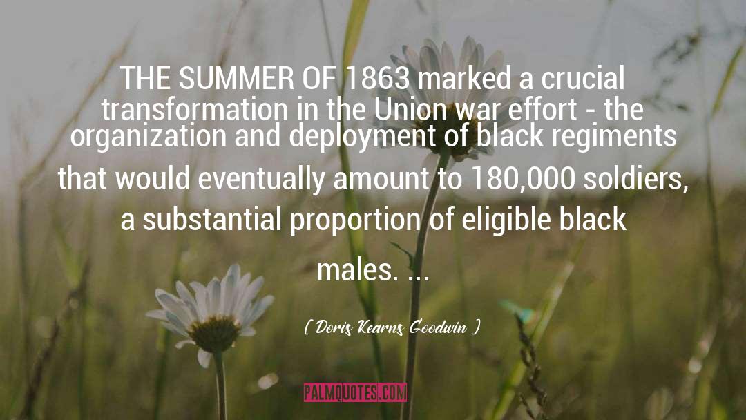 Doris Kearns Goodwin Quotes: THE SUMMER OF 1863 marked