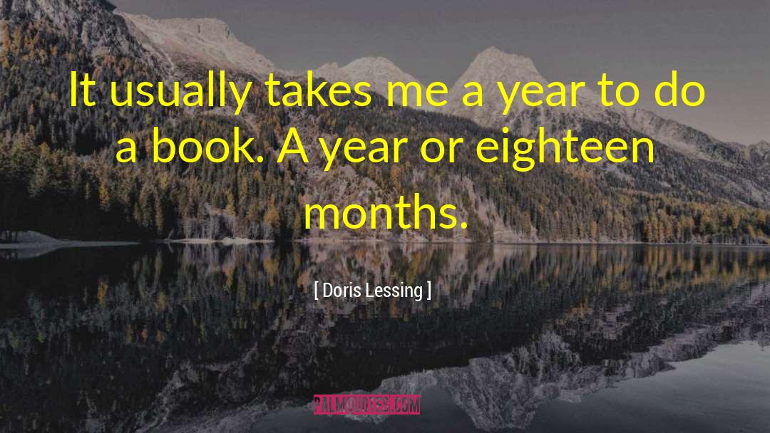 Doris Lessing Quotes: It usually takes me a