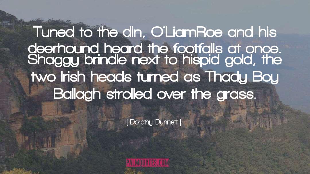 Dorothy Dunnett Quotes: Tuned to the din, O'LiamRoe