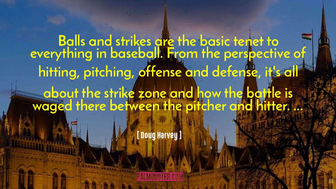 Doug Harvey Quotes: Balls and strikes are the