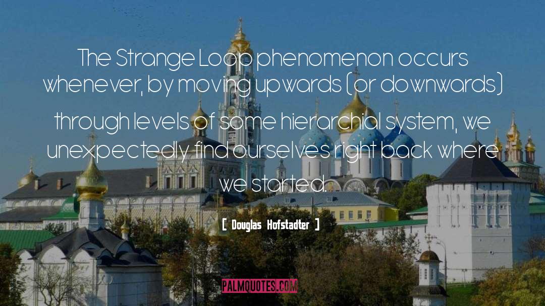 Douglas Hofstadter Quotes: The Strange Loop phenomenon occurs