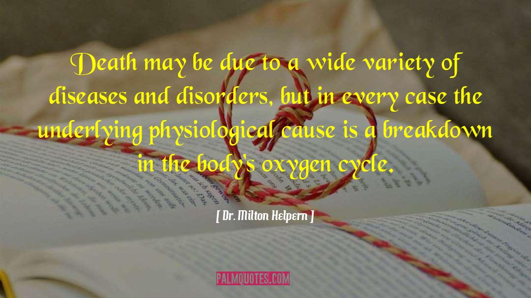 Dr. Milton Helpern Quotes: Death may be due to
