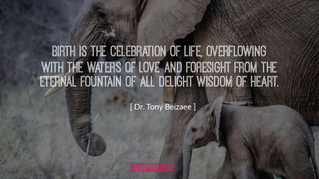 Dr. Tony Beizaee Quotes: Birth is the celebration of