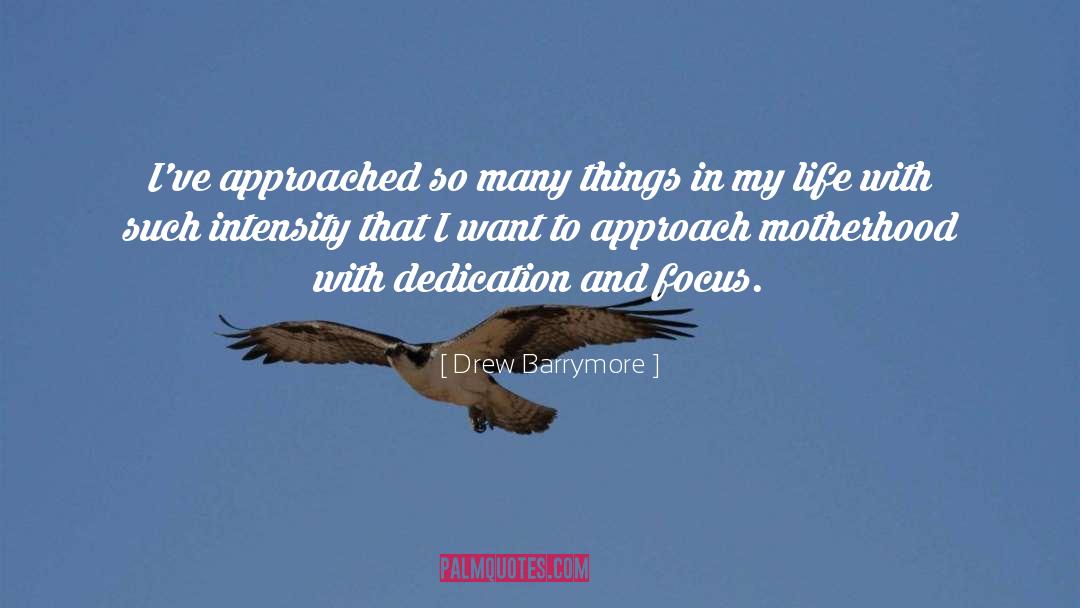 Drew Barrymore Quotes: I've approached so many things