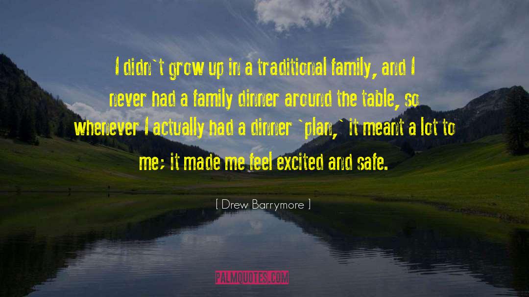 Drew Barrymore Quotes: I didn't grow up in