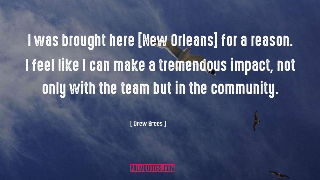 Drew Brees Quotes: I was brought here [New